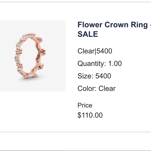 Pandora: Flower Crown Ring - Picture 6 of 7